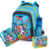 BAGMASTER Školský batoh LUMI 22 B (3-dielny set)