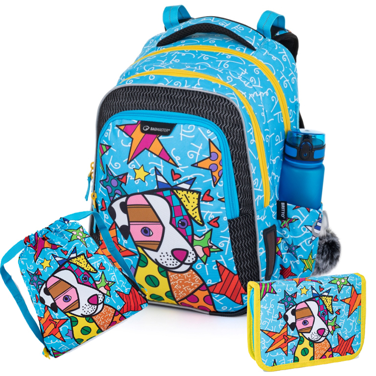BAGMASTER Školský batoh LUMI 22 B (3-dielny set)