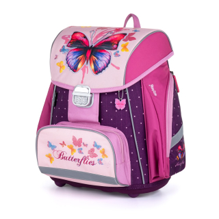 Karton P+P Školský batoh MOTÝĽ Butterflies