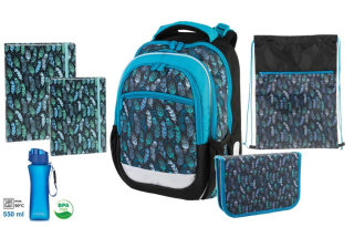 Stil školský batohový set Indian blue 6-dielny