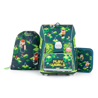 Karton P+P Školský batohový set Playworld (3-dielny)