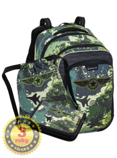 BAGMASTER Školský batoh LUMI 22 C (3-dielny set)