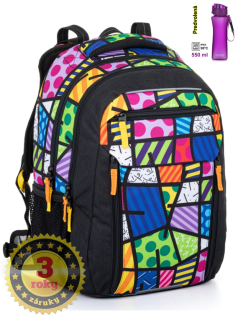 BAGMASTER Školský batoh PORTO 22 B s voliteľnou fľašou