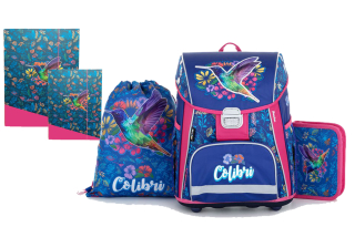 Karton P+P Školský batohový set Kolibrík (5-dielny)
