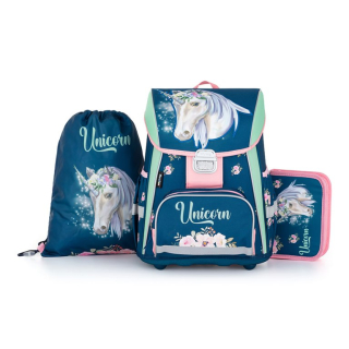 Karton P+P Školský batohový set PREMIUM Unicorn I (3-dielny)