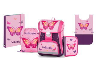Karton P+P Školský batohový set PREMIUM Motýľ